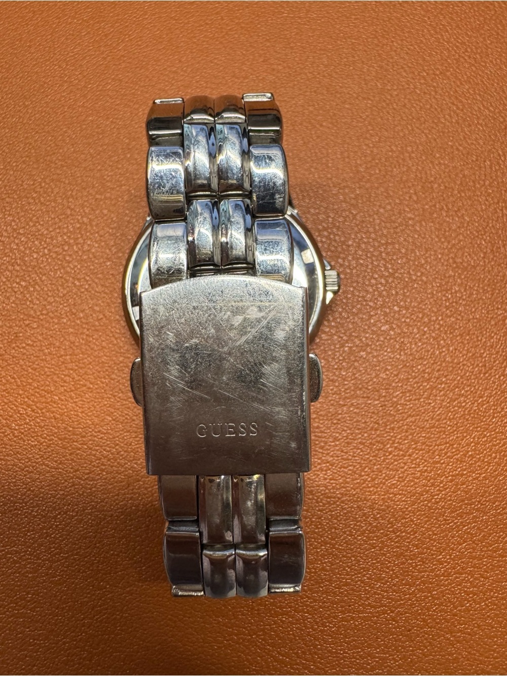 GUESS G75511M Silver Crystal Bezel Watch Date Stainless Steel Needs Battery - Picture 2 of 5